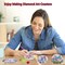8 Pcs Diamond Painting Coasters for Adults, Colorful Butterfly Diamond Art Coaster Kits with Holder